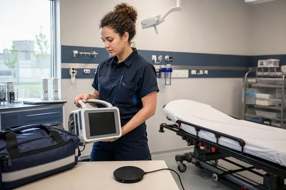 Bachelor medisch hulpverlener beoordeelt een cliënt in een acute zorgsituatie